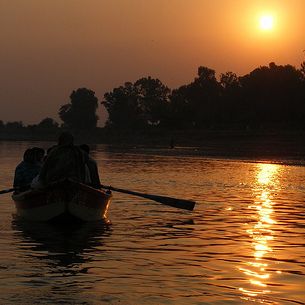 A BEAUTIFUL SUNSET AT RIVER RAVI,KAMRAN's BARADARI LAHORE,PAKISTAN  By Muhammad Naeem Ghauri