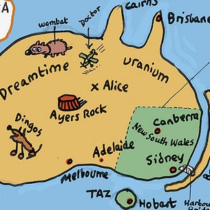 australia map from memory