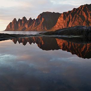 Bronze-colored mountains