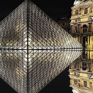 [Fine Art Jewelery : Diamond Forever] Night Shot from the Louvre & Pyramid ~ Paris // France ~