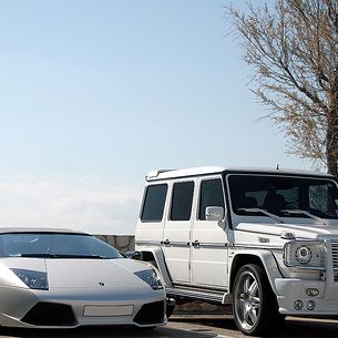 Lambo LP640 roadster & Class G Brabus K8