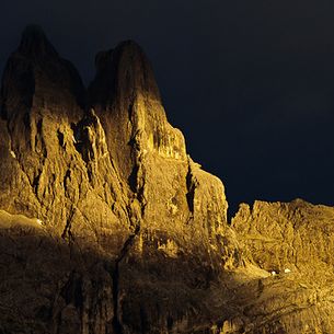 Sass Maor and Cima della Madonna, Pale di San Martino, Dolomites, Italy