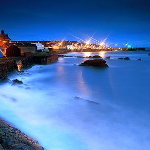 St Monans - Harbour Lights & the Blue Hut