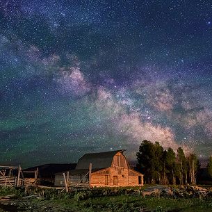 Stars over John Moulton homestead