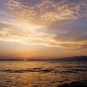 Summer solstice sunset