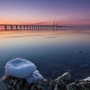 Sunset at Øresunds/Öresunds Bridge