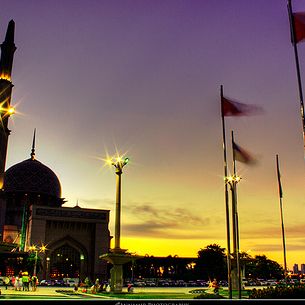 Sunset at Masjid Putrajaya