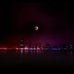The 2010 Winter Solstice Lunar Eclipse over Jersey City, NJ