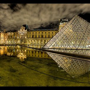 The side of the Louvre