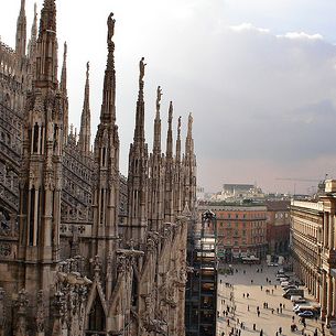 View from Milan's Duomo