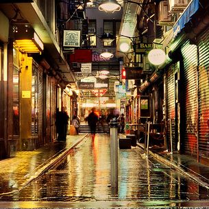 wanker lane, in the rain