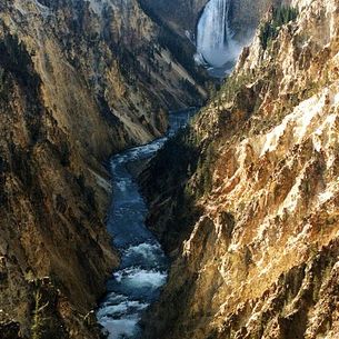 Waterfall, Yellowstone National Park, Wyoming, USA
