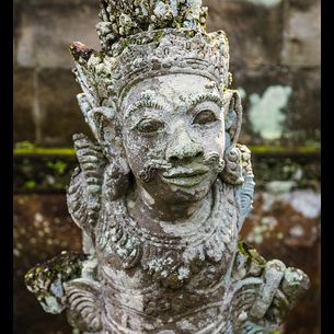 Weathered statue
